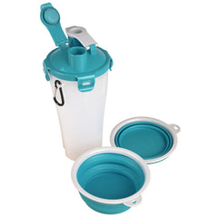 2in1 Reisebecher Trinka Flamingo für Hunde