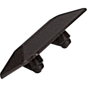 Abdeckplatte Kunststoff schwarz - 2 Stück