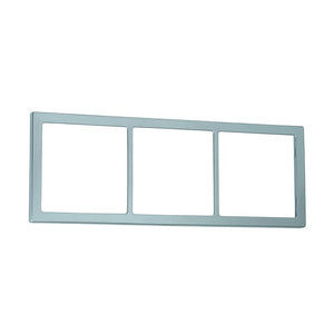 Abdeckrahmen 3-fach silber für Steckdosen & Schalter - 2