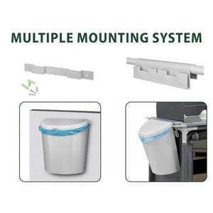 Abfallbehälter BRUNNER Pillar XL 10 l grau - 4