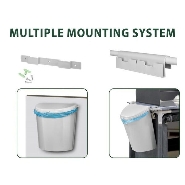 Abfallbehälter BRUNNER Pillar XL 10 l grau - 4