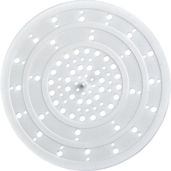 Abfluss-Sieb WENKO aus Silikon – Weiß, 12 cm