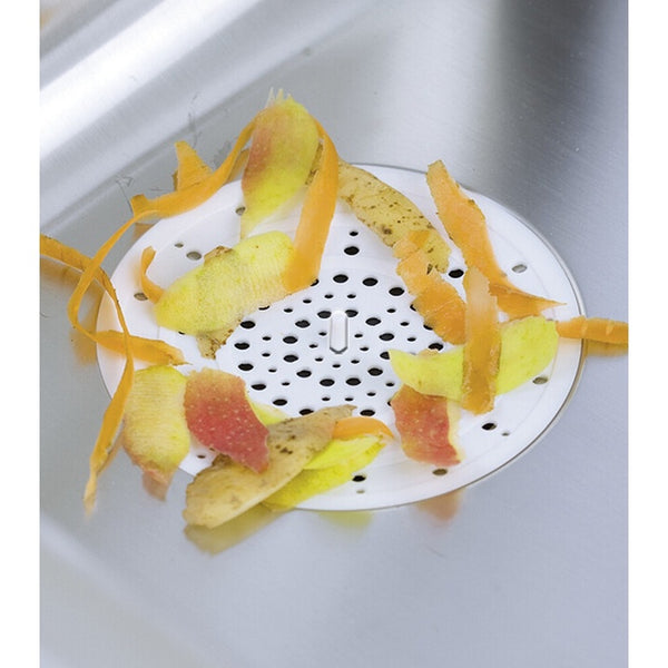 Abfluss-Sieb WENKO aus Silikon – Weiß, 12 cm - 6