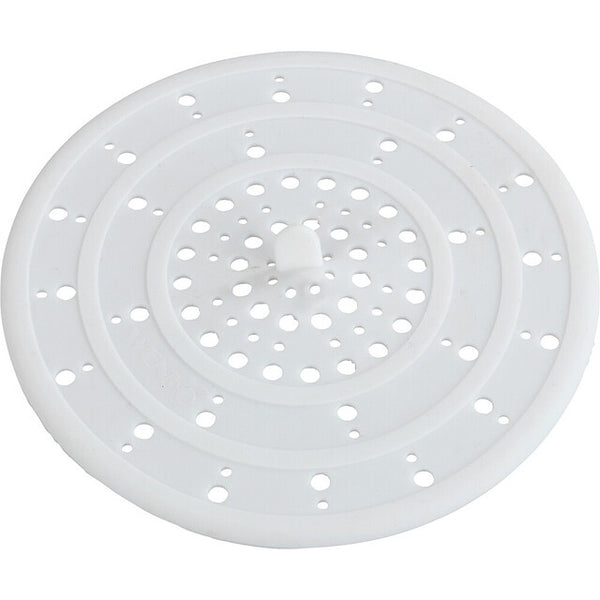 Abfluss-Sieb WENKO aus Silikon – Weiß, 12 cm - 7