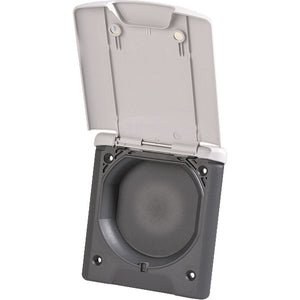 ABL Leerdose mit Magnetverschluss, flach, grau