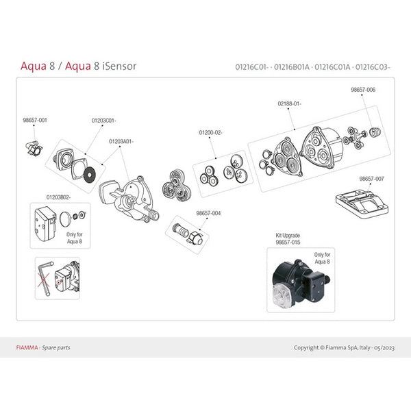Abschlusskappe FIAMMA für Pumpe S20 - Wassersystem
