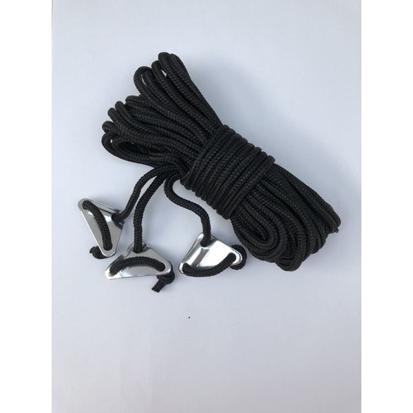 Abspannleine BENT – 3 Stück schwarz