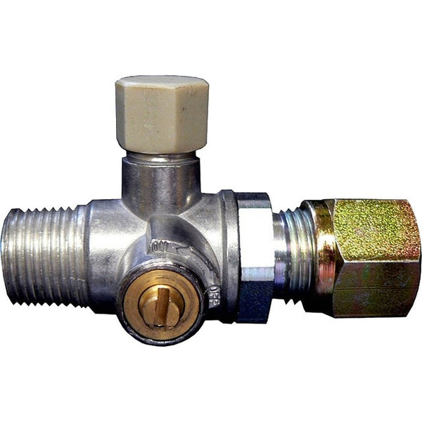 Absperrventil 3/8" SRV 10 mit Prüfanschluss