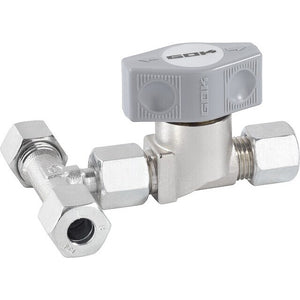 Absperrventil T-Ventil 3x RVS8 – GOK, Messing