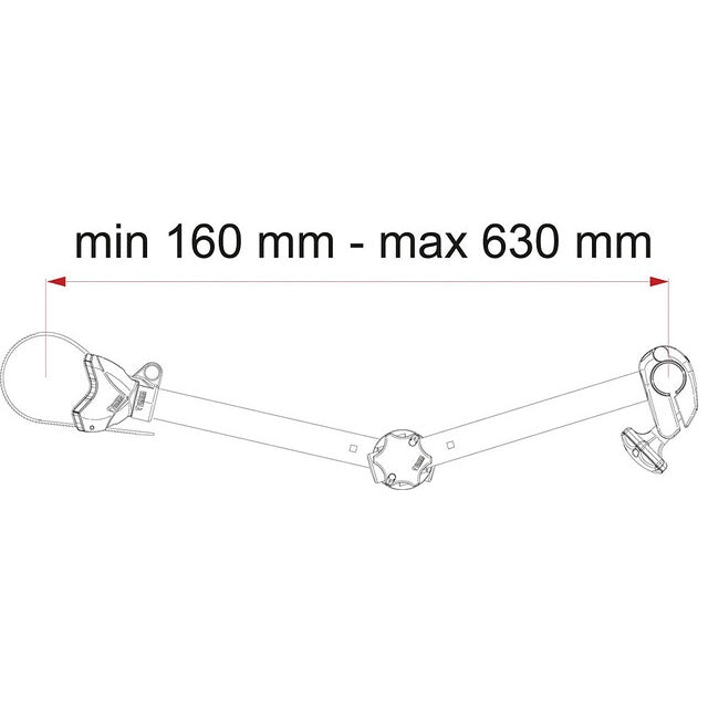 Abstandshalter Bike Block FIAMMA Pro S D2 Aluminium