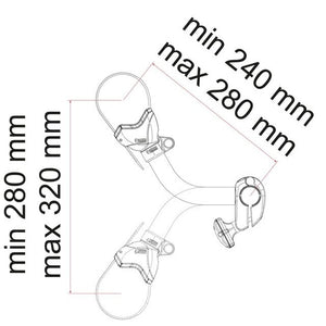 Abstandshalter Bike Block FIAMMA Pro S2 deep black - 3