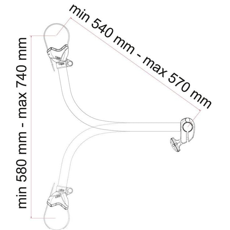 Abstandshalter Bike Block FIAMMA Pro S4 Aluminium