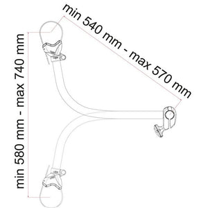 Abstandshalter Bike Block FIAMMA Pro S4 Aluminium
