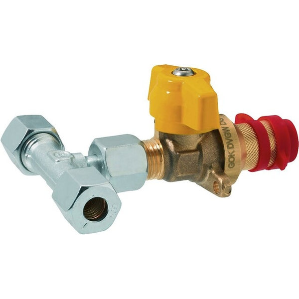 Abzweig-Kupplungsventil RVS8 mit Steckkupplung