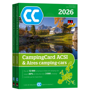 ACSI CampingCard & Stellplatzführer 2026 mit Ermäßigungskarte DE/FR
