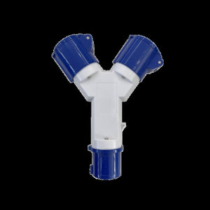 Adapter ANTARION P17 Doppelbuchse - Blau