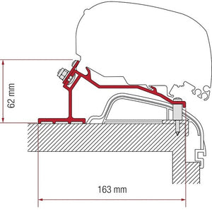 Adapter Fiamma 4-tlg. für Hobby Premium & Ontour