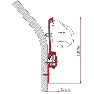 Adapter Fiamma für EribaTouring F352 Halterungen