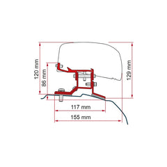 Adapter Fiamma für Ford Custom L2 ab 2012