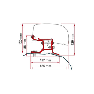 Adapter Fiamma für Ford Custom L2 ab 2012