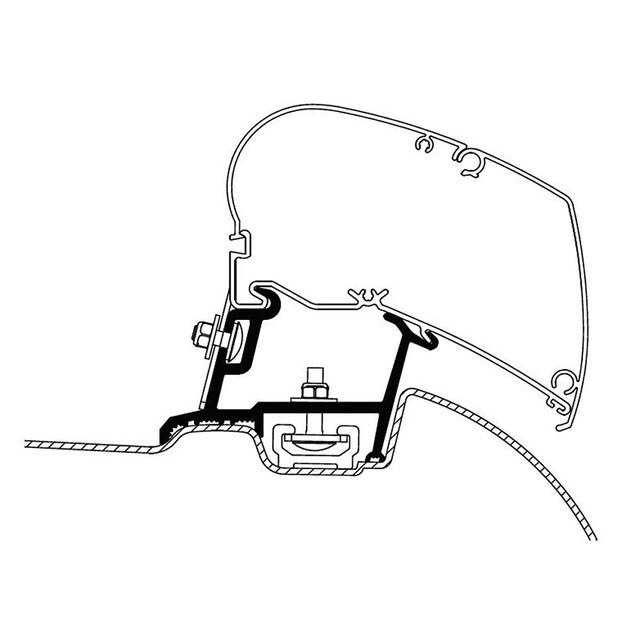 Adapter für Thule Omnistor 6300/6200 Sprinter/Crafter
