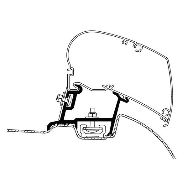Adapter für Thule Omnistor 6300/6200 Sprinter/Crafter