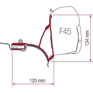 Adapter Kit für VW T5 - Fiamma Markisenadapter