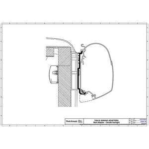 Adapter Thule für Carado Sunlight Wandmontage - 2