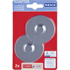 Adapter WENKO TURBO-LOC® Chrom Halterung