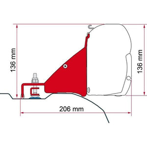 Adapterkit 2 - tlg für Wandmarkise F45/F43 L2H2 - FIAMMA ML Freizeitshop