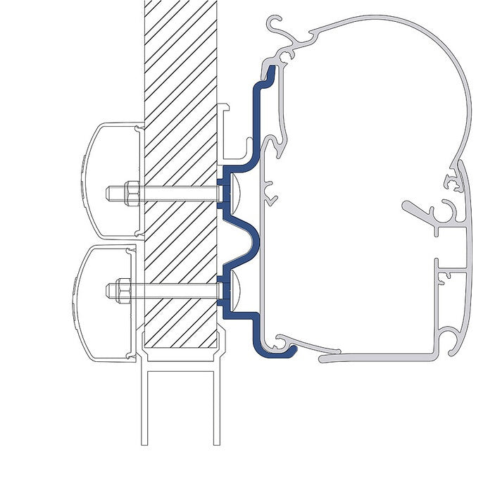 Adapterkit 4-tlg. Dometic PerfectWall 1100/1500 für Hymer