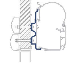 Adapterkit 4-tlg. Dometic PerfectWall 1100/1500 für Hymer