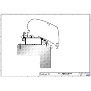 Adapterkit Dachmarkise Thule Omnistor 4-teilig