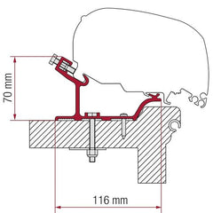 Adapterkit FIAMMA für F5 S / F 65 L - 4 Teile