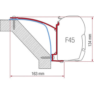 Adapterkit FIAMMA für Laika Ecovip 07 - 3-teilig