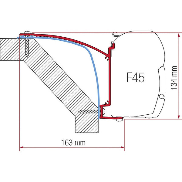Adapterkit FIAMMA für Laika Ecovip 07 - 3-teilig