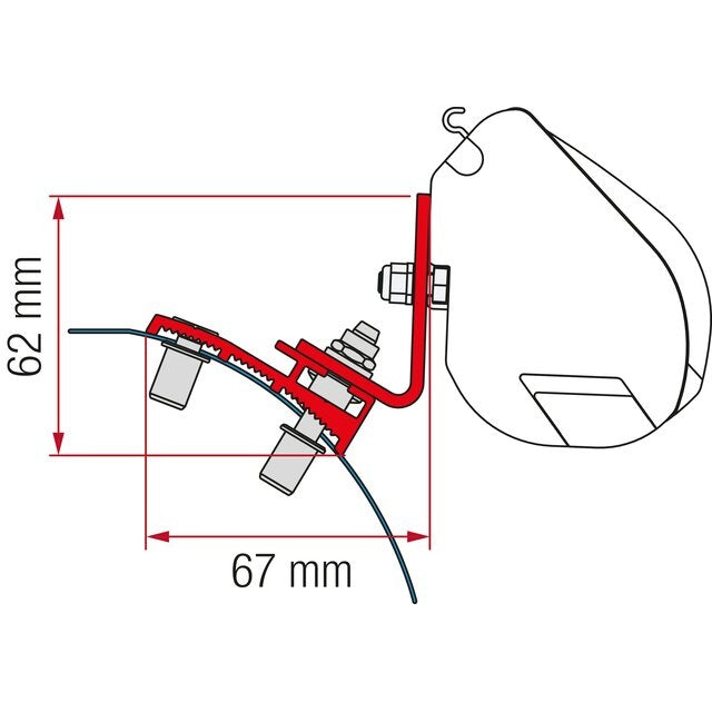 Adapterkit FIAMMA für PSA F35 ab 2016 2tlg.