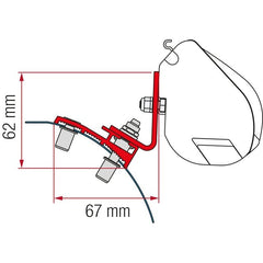 Adapterkit FIAMMA für PSA F35 ab 2016 2tlg.