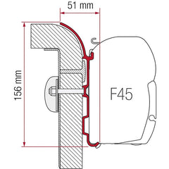 Adapterkit für Fiamma F45S/F45L - 3-teilig