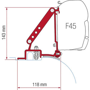 Adapterkit für Wandmarkise FIAMMA F45 S/L bis 06/2006