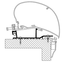Adapterkit THULE Omnistor 4-tlg. für Hobby Caravan