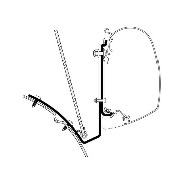 Adapterset VW T4 Liftroof - THULE