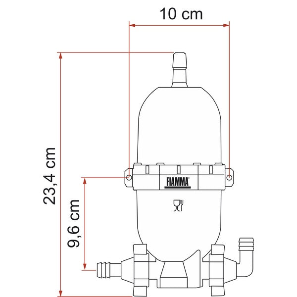 Akkumulatorentank A20 schwarz FIAMMA