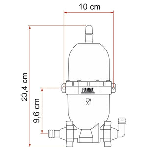 Akkumulatorentank A20 schwarz FIAMMA - 2
