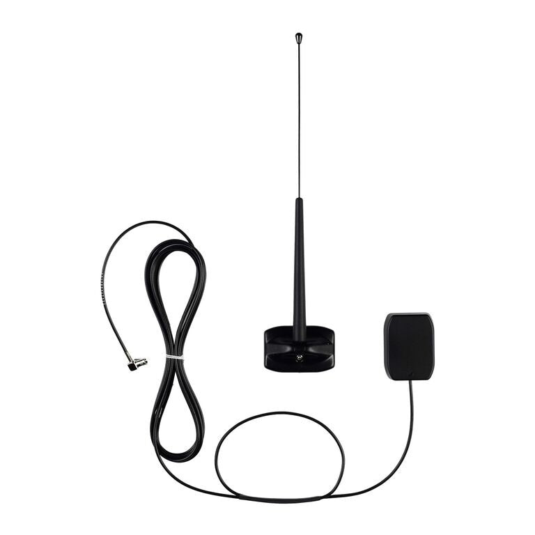 Aktive DAB+ Glasklebe-Außenantenne SMB, 3 m