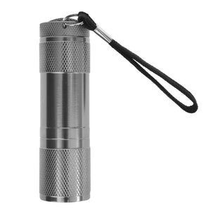 Alu COB LED Taschenlampe – kompakt, 3xAAA, grau - 3