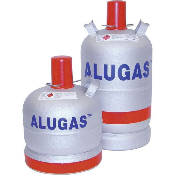 ALUGAS Aluminium Gasflasche Ø 30 cm mit TÜV 6 bis 11 kg Füllgewicht - 2
