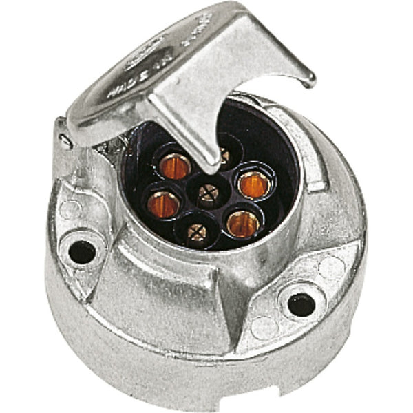 Anhänger-Steckdose 7-polig aus Metall