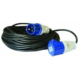 Anschlusskabel 25 m P17 Stecker Buchse schwarz