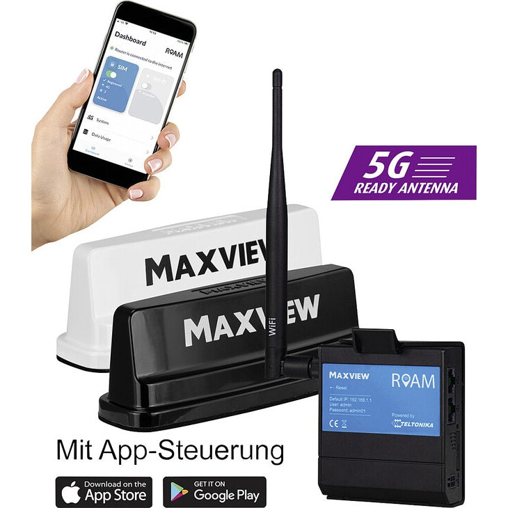 Antenne MAXVIEW Roam Campervan 4G, Farbe weiß